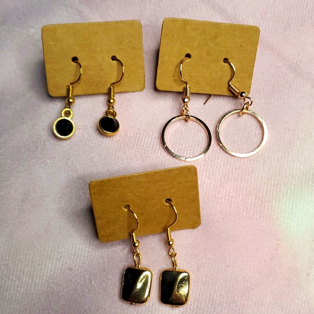 Gold Color Earring Bundle NWOT